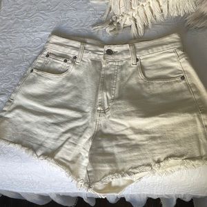 Cream Shorts